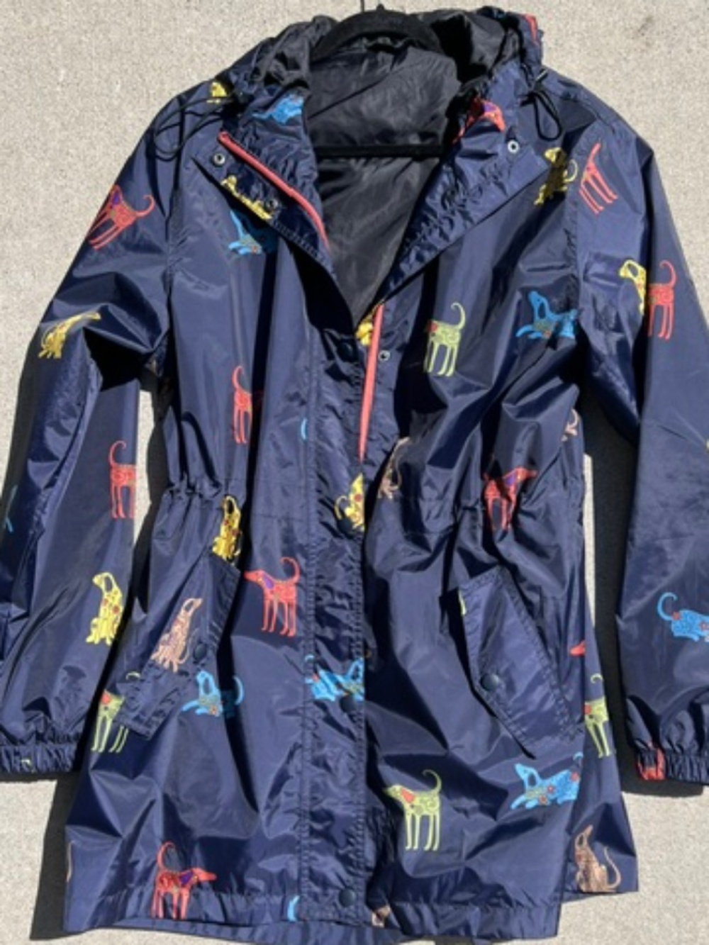 Animal Rescue Site Cutest Rain Jacket Ever!  Hardly worn Sz L